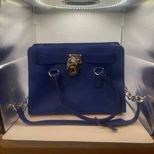 Michael Kors Large Blue Handbag only used a few times